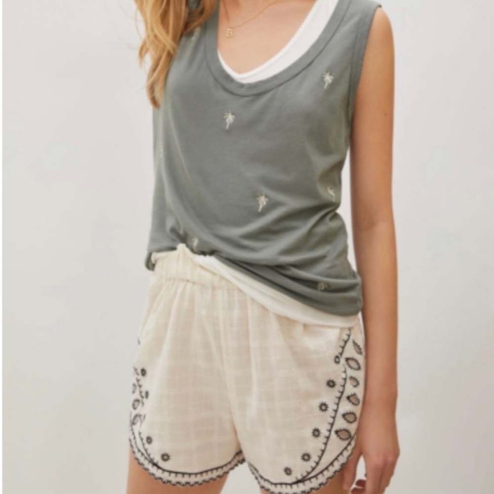 Anthropologie t.la Dillon Palm Tree Tank Top